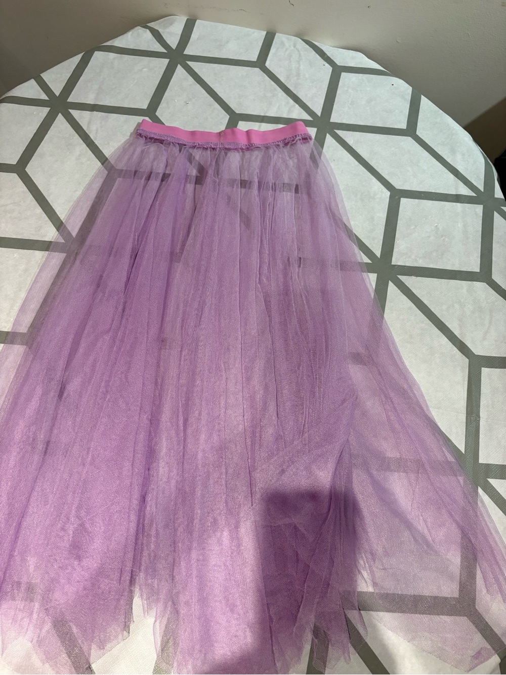3/15$ Women's Lavender Tulle Skirt - Lightweight Layered Midi